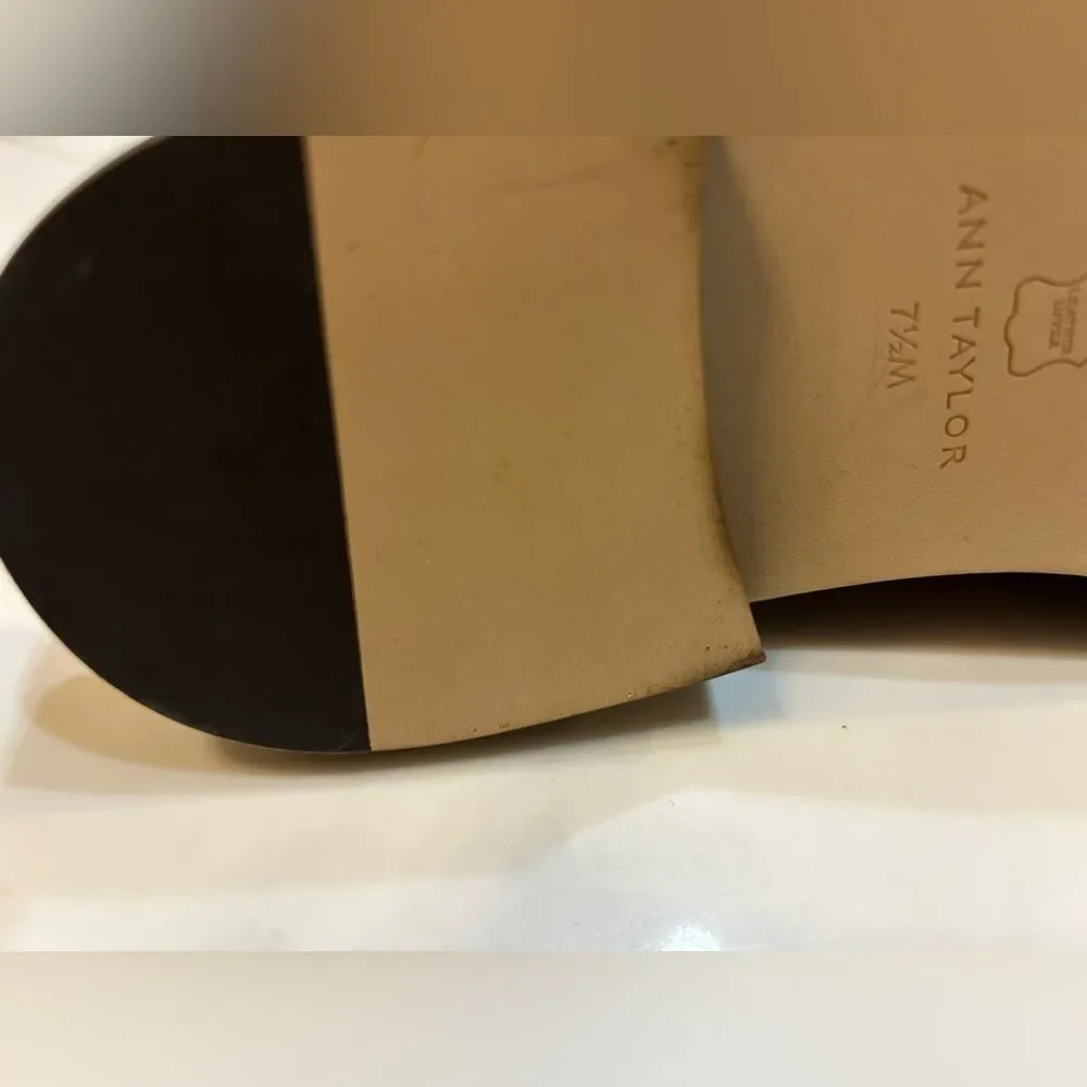 Ann Taylor Brown and Cream Woman's Loafers